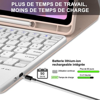 IVEOPPE puzdro s klávesnicou pre Samsung Galaxy Tab S10 Lite/S10 FE/S9 FE 10,9 palcov/S9 11 palcov s