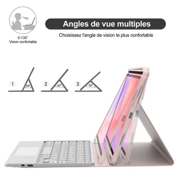 IVEOPPE puzdro s klávesnicou pre Samsung Galaxy Tab S10 Lite/S10 FE/S9 FE 10,9 palcov/S9 11 palcov s