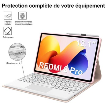Pouzdro IVEOPPE s klávesnicí pro Redmi Pad 2 Pro/Xiaomi Redmi Pad Pro 12,1 palce, odnímatelná