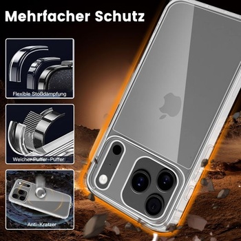 Puzdro na iPhone 17 Pro Max, nárazuvzdorné, odolné proti poškriabaniu, extrémne odolné ochranné