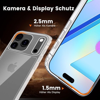 Puzdro na iPhone 17 Pro Max, nárazuvzdorné, odolné proti poškriabaniu, extrémne odolné ochranné