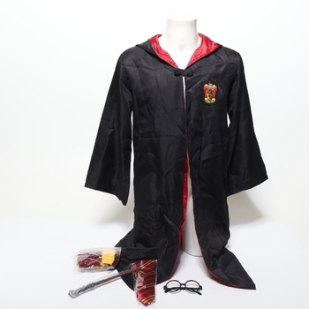 Kitimi kúzelný župan, plášť, 4ks kostým čarodejníka cosplay pre dospelých, s pláštenkou, kúzelnú