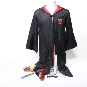 Kitimi kouzelný župan, plášť, 4ks kostým čaroděje cosplay pro dospělé, s pláštěnkou, kouzelnou