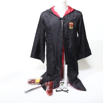 Kitimi kúzelný župan, plášť, 4ks kostým čarodejníka cosplay pre dospelých, s pláštenkou, kúzelnú