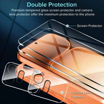 Ochranné sklo ivoler pro Honor 600 5G, balení 2 ks ochranných fólií se 2 chrániči fotoaparátu,
