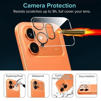 Ochranné sklo ivoler pro Honor 600 5G, balení 2 ks ochranných fólií se 2 chrániči fotoaparátu,