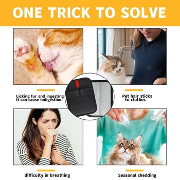 Sada 2 rukavíc na odstraňovanie chlpov domácich maznáčikov, opakovane použiteľné magnetické rukavice