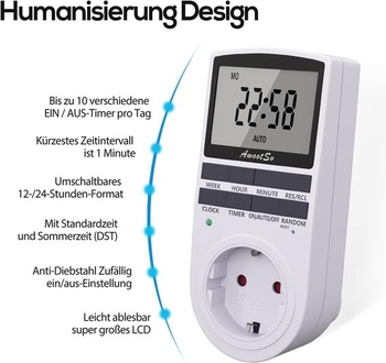 Digitálny časový spínač s LCD displejom