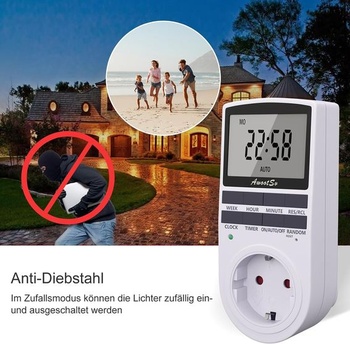Digitálny časový spínač s LCD displejom