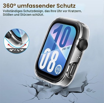 Ivoler 3dílné pouzdro s ochranou obrazovky pro Huawei Watch Fit 4, plné krytí, nárazuvzdorné a