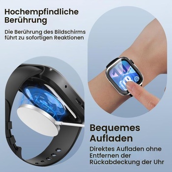 Ivoler 3dielne puzdro s ochranou obrazovky pre Huawei Watch Fit 4, plné krytie, nárazuvzdorné a