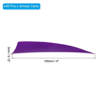 PATIKIL Arrow Feathers, Arrow Türkiye Fletching, Ľavé krídlo na streľbu na terč, fialové, 4 palce