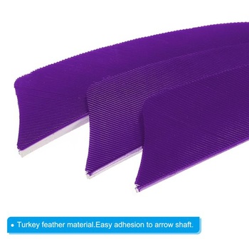 PATIKIL Arrow Feathers, Arrow Türkiye Fletching, Ľavé krídlo na streľbu na terč, fialové, 4 palce