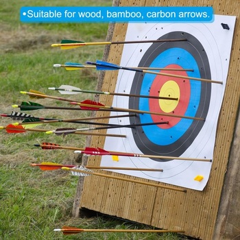 PATIKIL Arrow Feathers, Arrow Türkiye Fletching, Ľavé krídlo na streľbu na terč, fialové, 4 palce