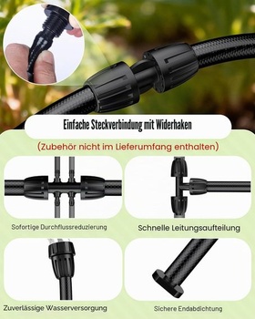 Hadice Pawfly pro kapkovou závlahu 13/16 mm (role 7,6 m), flexibilní PVC hlavní potrubí pro