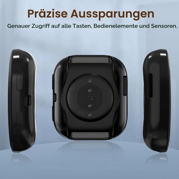 Ivoler 3dílné pouzdro s ochranou obrazovky pro Amazfit Bip 6, plné pokrytí, nárazuvzdorné a odolné