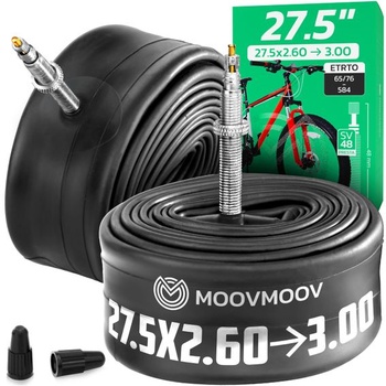 Vnútorná duša do bicykla MoovMoov 27,5 palca - Pre plášte 27,5x2,25, 27,5x2,30, 27,5x2,35, 27,5x2,40,