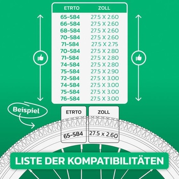 Vnitřní duše do kola MoovMoov 27,5 palce - Pro pláště 27,5x2,25, 27,5x2,30, 27,5x2,35, 27,5x2,40,