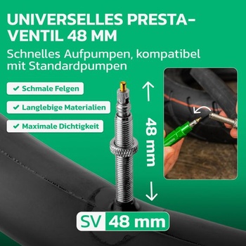 Vnútorná duša do bicykla MoovMoov 27,5 palca - Pre plášte 27,5x2,25, 27,5x2,30, 27,5x2,35, 27,5x2,40,