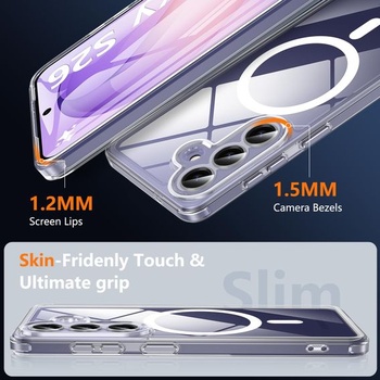 BESINPO Magnetické ochranné pouzdro pro Samsung Galaxy S26 s tvrzeným sklem, kompatibilní s