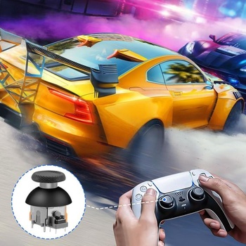 Sada 4 joystickov s Hallovým efektom pre ovládače PlayStation 5, anti-stick, žltá, Drift Hallov