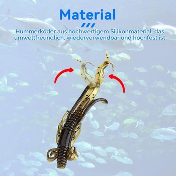 Agatige 25 kusov mäkkých nástrah na ryby, homáre, kraby, krevety, umelé nástrahy, swimbait, mäkké