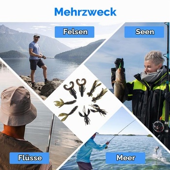 Agatige 25 kusov mäkkých nástrah na ryby, homáre, kraby, krevety, umelé nástrahy, swimbait, mäkké