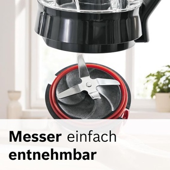 Stolní mixér Bosch, výrobník smoothie, 30 000 ot./min, 1200 W, vylepšená verze, nerezové nože,