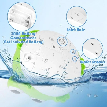 Withosent Frog Spray hračka do koupele se světle zelenými žabkami, dobíjecí