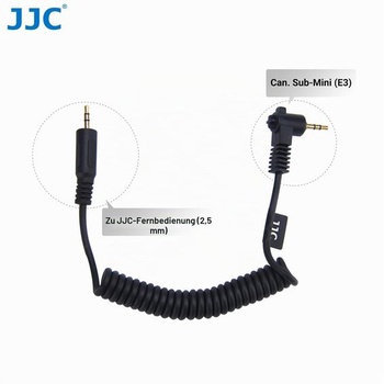 JJC Fernausloser-Anschlusskabel Cocok s Canon R6II R7 R8 RRP Canon E3 Plug Canon R50V R100 R6