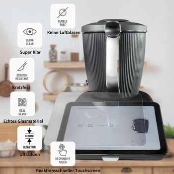 Balenie 2 ks ochranných fólií z tvrdeného skla TM7, príslušenstvo k Thermomixu TM7, ochranná fólia