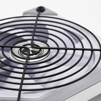 2 mřížky ventilátorů pro 120mm ventilátory, černý kov se šrouby, 2 kusy – 120 mm černé