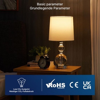 FLSNT Stmievateľná E27 LED teplá biela, A60 LED špirálová žiarovka Edison Vintage, 4W (nahrádza 25W),