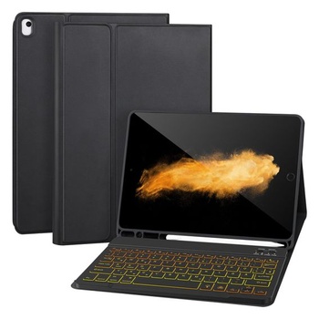Puzdro s klávesnicou APHBZGE pre iPad 9/8/7. generácia 10,2 palca, odnímateľné puzdro s Bluetooth