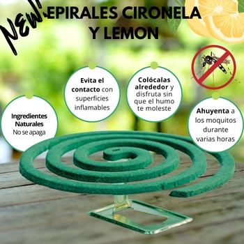 Špirály proti komárom moem&an s citronelou a citrónom