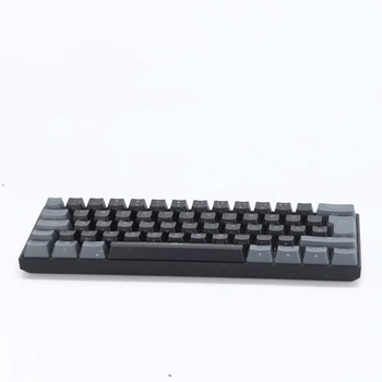 Herná mechanická klávesnica Rii, 60% bezdrôtové RGB podsvietenie s červenými spínačmi a funkciou N-Key