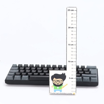 Herná mechanická klávesnica Rii, 60% bezdrôtové RGB podsvietenie s červenými spínačmi a funkciou N-Key