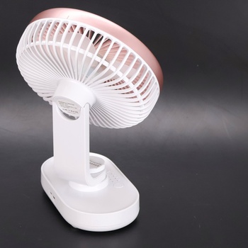 Veľmi tichý stolný ventilátor, malý ventilátor 16,5 cm, automatická oscilácia, 4 rýchlosti, silný