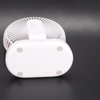 Veľmi tichý stolný ventilátor, malý ventilátor 16,5 cm, automatická oscilácia, 4 rýchlosti, silný