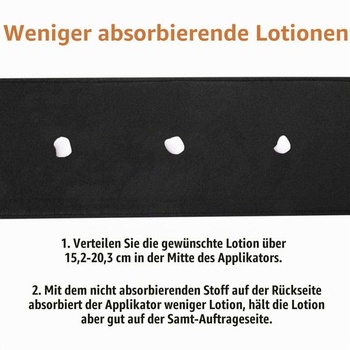 YVOIER Aplikátor na opakovaně použitelné opalovací mléko - Samoopalovací aplikátor na záda.