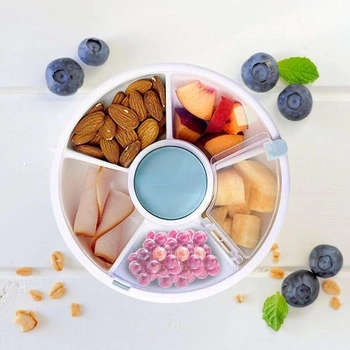 Penbinmall Snack Spinner otočný úložný priestor, organizér na malé ovocie, prenosný organizér na