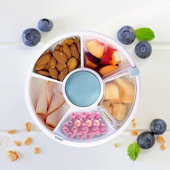 Penbinmall Snack Spinner otočný úložný prostor, organizér na malé ovoce, přenosný organizér na