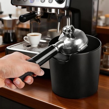 Knock box na portafiltre, knock box na espresso, knock box na kávovú usadeninu, príslušenstvo pre