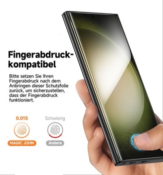MAGIC JOHN 2dielna ultra flexibilná PET ochranná fólia na displej pre Samsung Galaxy S23 (6,8