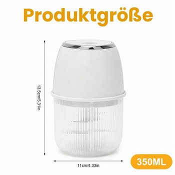 CEWROM Mini elektrický sekáčik na cibuľu, prenosný mini sekáčik s objemom 350 ml, kuchynský krájač