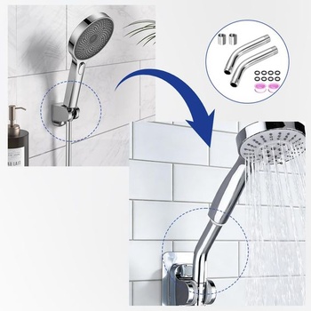 2 kusy prodlužovací sprchové hlavice 15 cm prodlužovací sprchová trubka z nerezové oceli