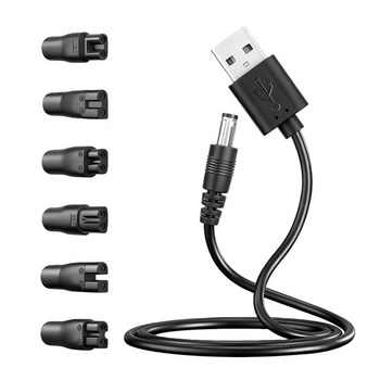 Univerzálny USB napájací kábel Flintronic, 5V nabíjací kábel so 6 zástrčkami, napájací zdroj,