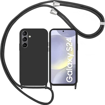 Puzdro na telefón s retiazkou, kompatibilné s Apple Samsung Galaxy S24 | Puzdro s náhrdelníkom a