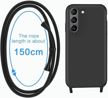 Pouzdro na telefon s řetízkem, kompatibilní s Apple Samsung Galaxy S24 | Pouzdro s náhrdelníkem a