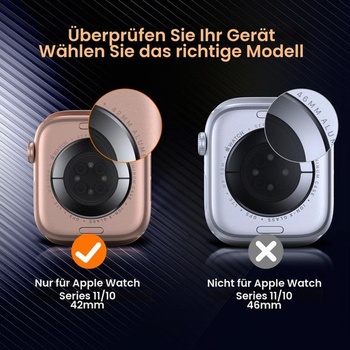 Puzdro TOCOL s ochranou obrazovky pre Apple Watch Series 11/10 42 mm, 2 sady 42 mm čierne /